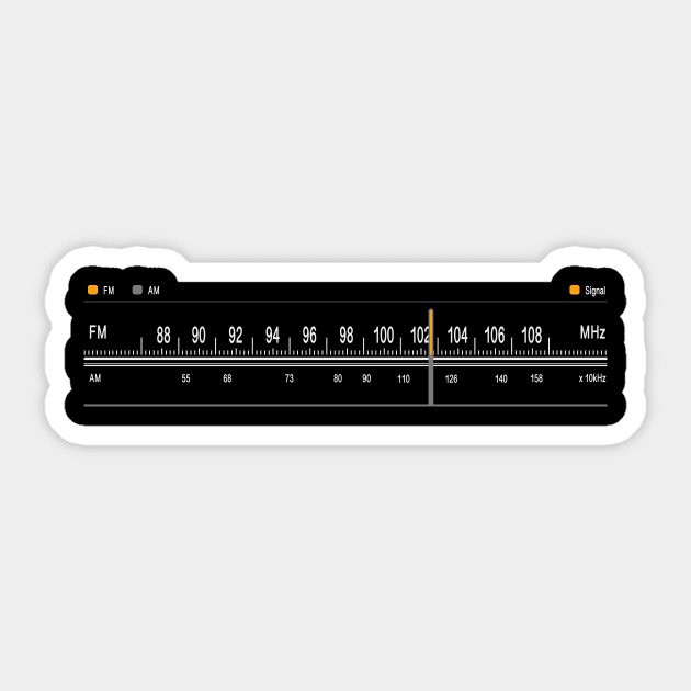 radio tuner Sticker by FBdesign